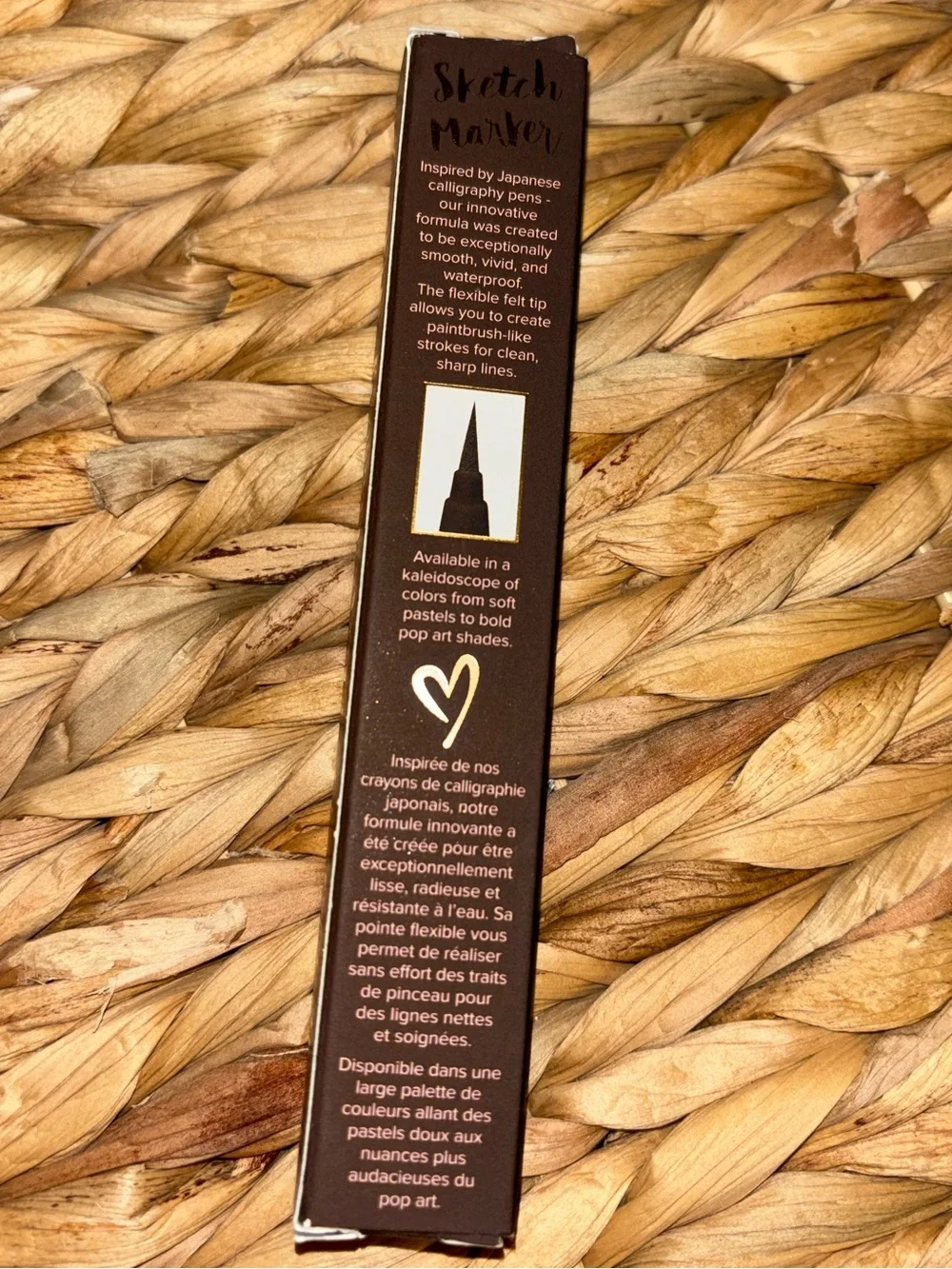 Too Faced Sketch Marker Liquid Eyeliner – Brown with Gold Accents
